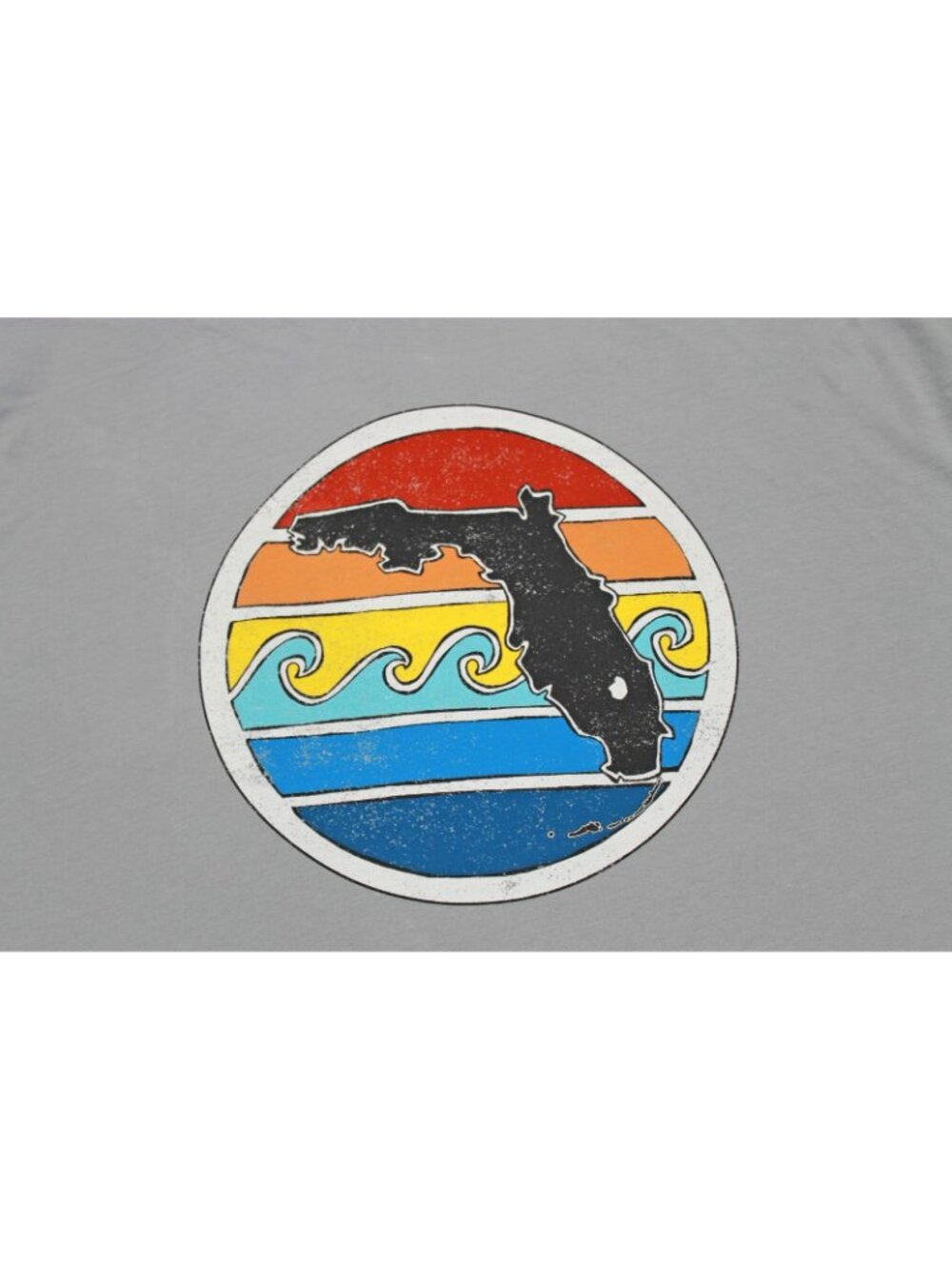 T-Shirt Sunshine State Cotton Color Grey Short Slave Size 2X - Picture 8 of 10